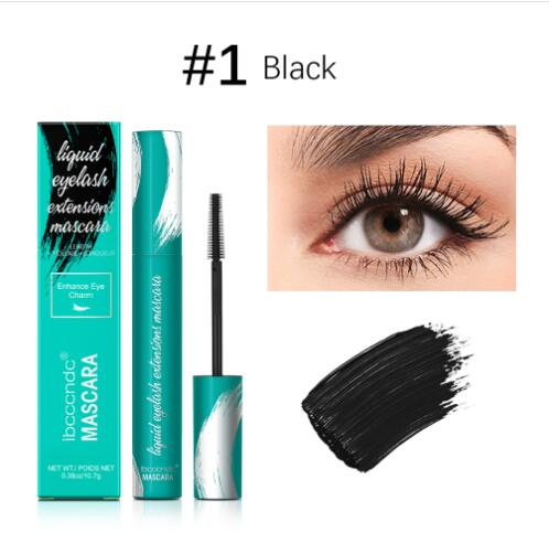 Prosperar rímel preto rímel à prova dwaterproof água líquido natural grosso onda de secagem rápida fibra base lash profissional feminino compõem