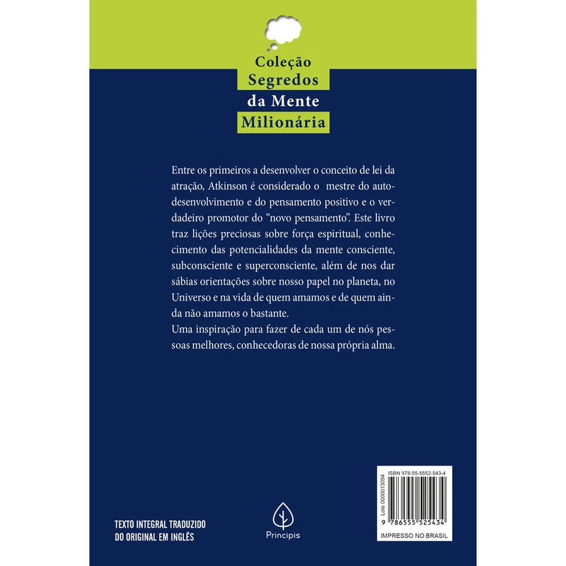 Livro - A lei do novo pensamento - Capa comum - Principis